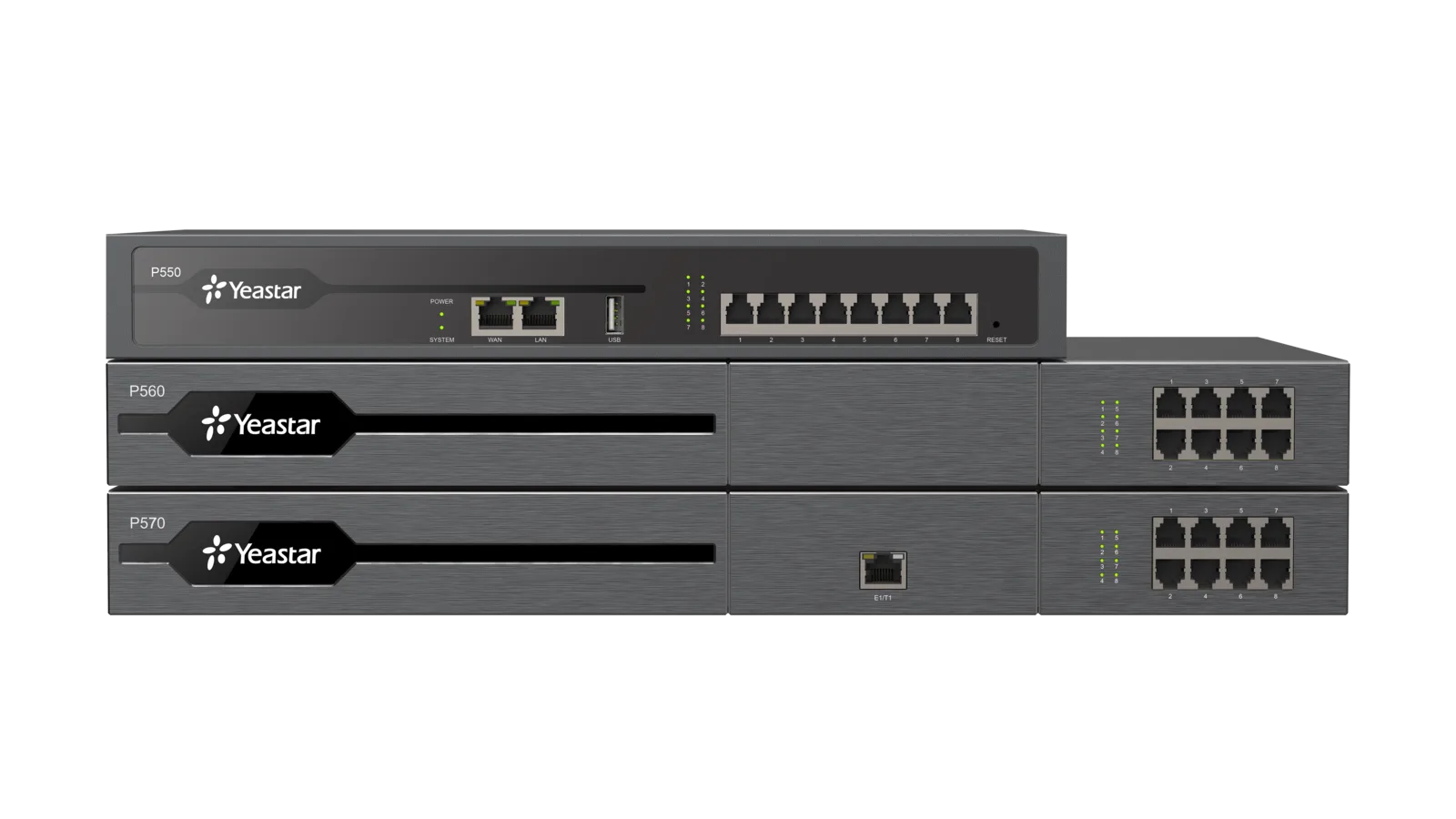 Yeastar P-Series P550, P560 and P570 VoIP PBX appliances